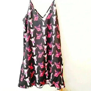 Shein X - Cami Night Dress, night Gown, Sleep Dress,  Kangaroo Print baby doll